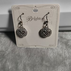 Brighton Heart Alcazar Earrings, double sided, Brighton earrings  jewelry